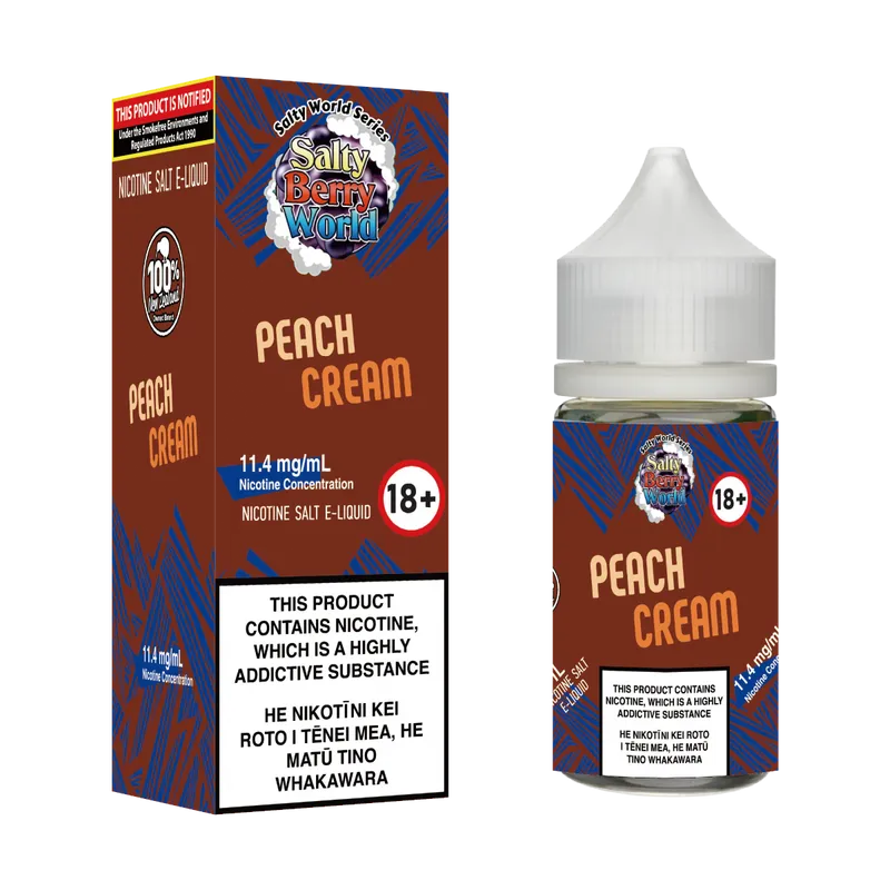 Peach Cream Nicotine Salt E-liquid