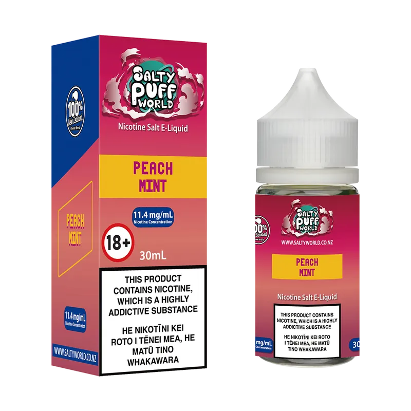 Peach Mint Nicotine Salt E-Liquid