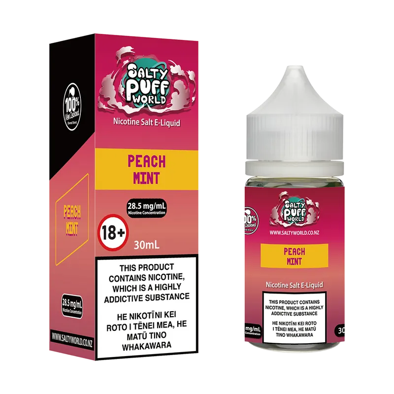 Peach Mint Nicotine Salt E-Liquid