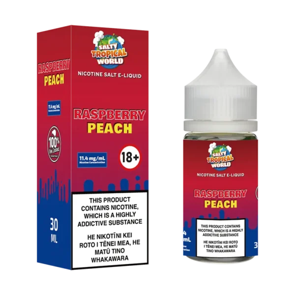 Raspberry Peach Nicotine Salt E-Liquid