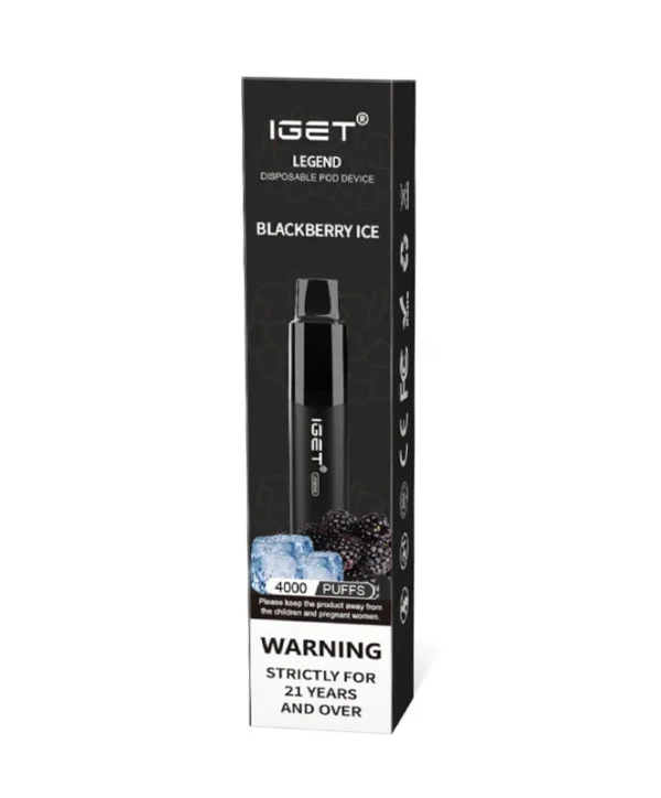Blackberry Ice 4000 Puffs Disposable Vape IGET Legend