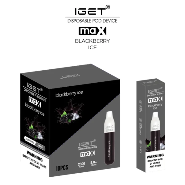 IGET Max 2200 Puffs Disposable 10 x IGET Max