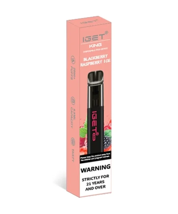 Blackberry Raspberry Ice 2600 Puffs Disposable Vape IGET King