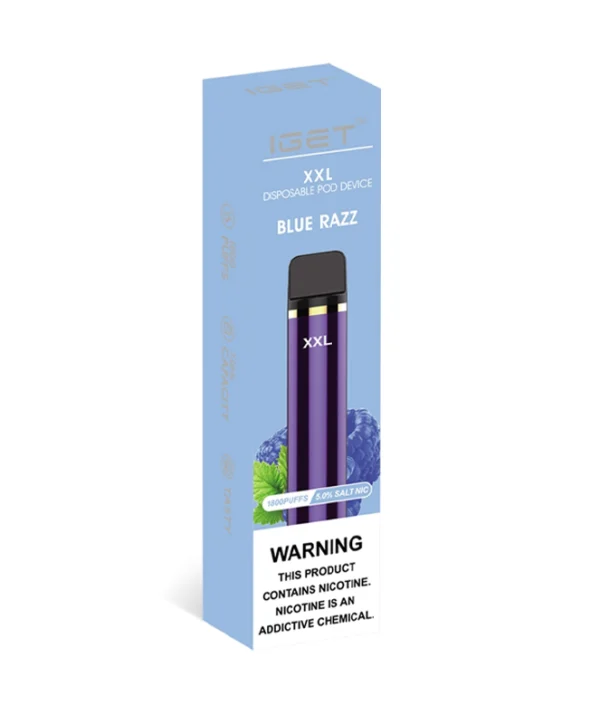 Blue Razz 1800 Puffs Disposable IGET XXL - Image 2