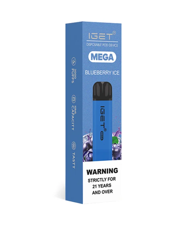 Blueberry Ice 3500 Puffs Disposable Vape IGET Mega