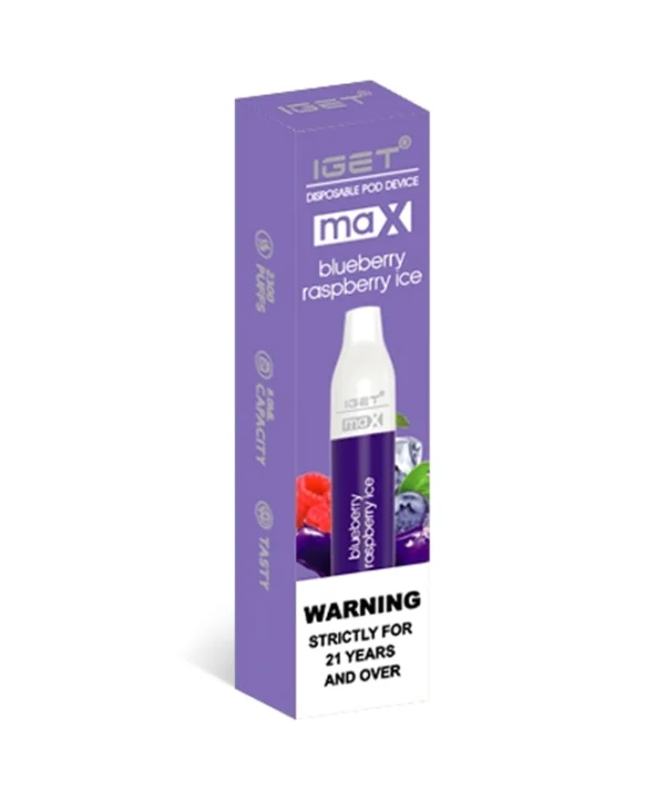 Blueberry Raspberry Ice 2200 Puffs Disposable Vape IGET Max