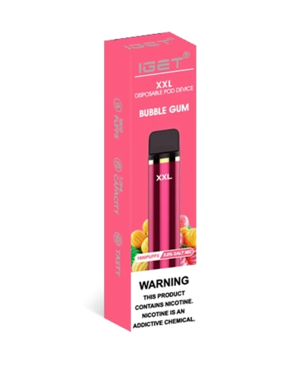 Bubble Gum 1800 Puffs Disposable IGET XXL