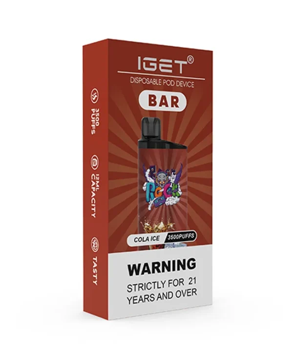 Cola Ice 3500 Puffs Disposable Vape IGET Bar - Image 2