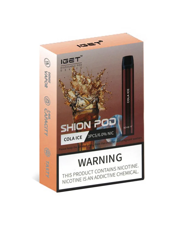 Cola Ice 600 Puffs Disposable 3 x IGET Shion