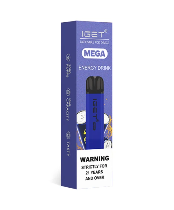 Energy Drink 3500 Puffs Disposable Vape IGET Mega