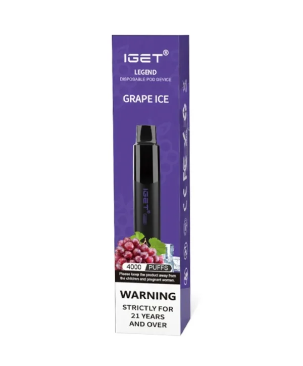 Grape Ice 4000 Puffs Disposable IGET Legend - Image 2