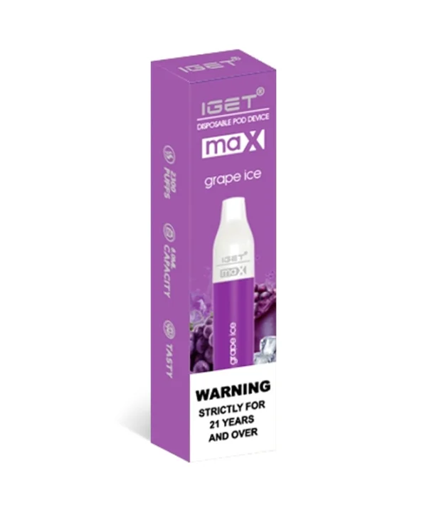 Grape Ice 2200 Puffs Disposable Vape IGET Max