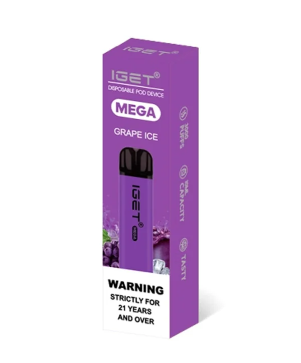 Grape Ice 3500 Puffs Disposable Vape IGET Mega