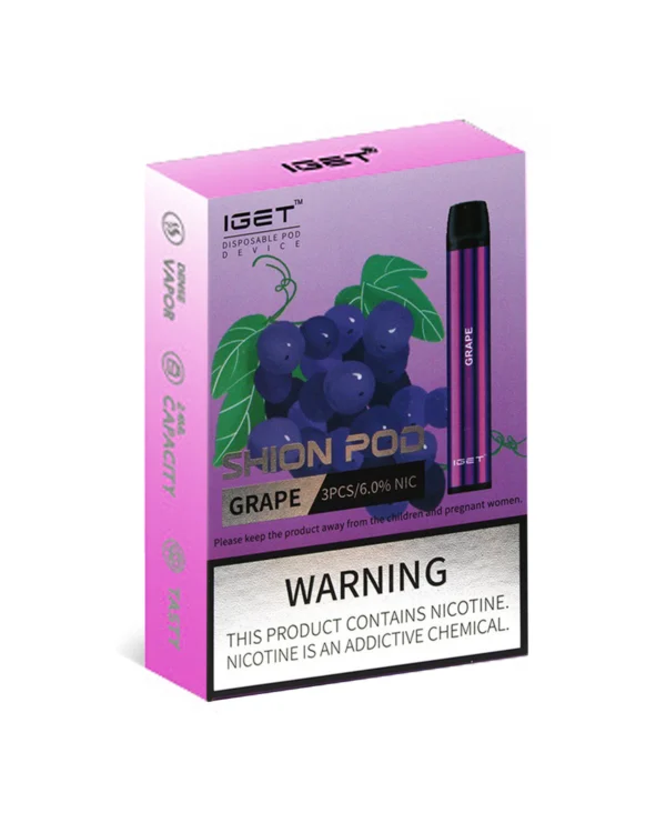 Grape 600 Puffs Disposable 3 x IGET Shion