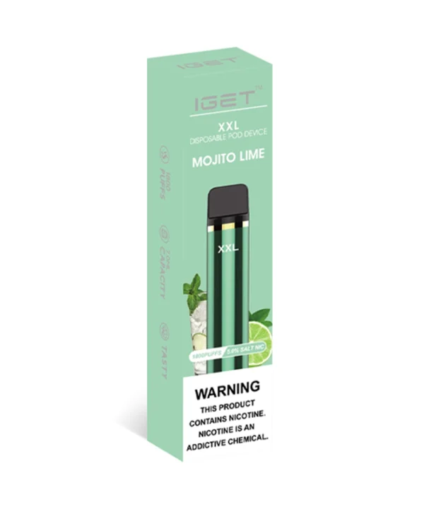 Mojito Lime 1800 Puffs Disposable IGET XXL