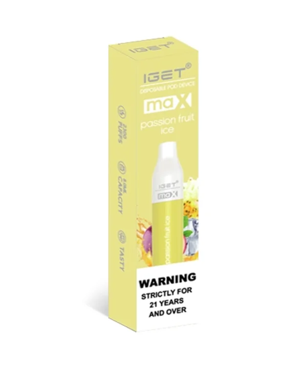 Passion Fruit Ice 2200 Puffs Disposable Vape IGET Max