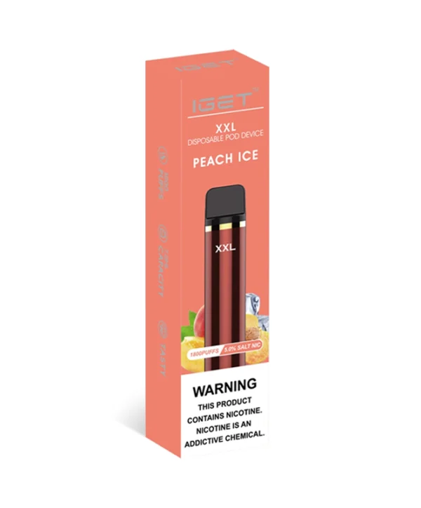 Peach Ice 1800 Puffs Disposable IGET XXL