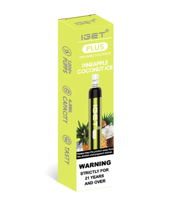 Pineapple Coconut Ice 1200 Puffs Disposable Vape IGET Plus