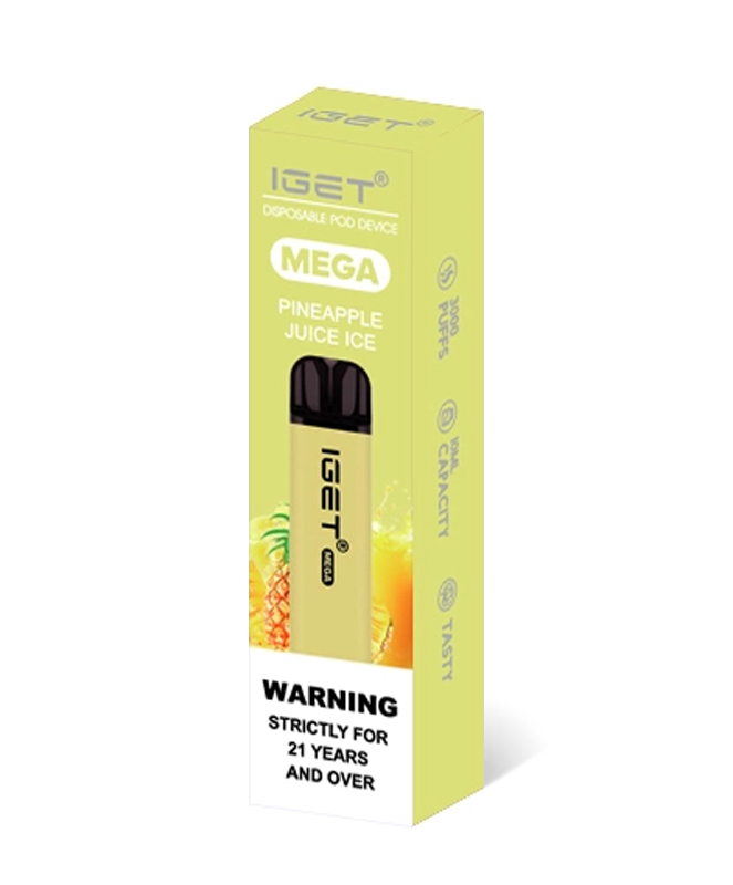 Pineapple Juice Ice 3500 Puffs Disposable Vape IGET Mega - Image 2