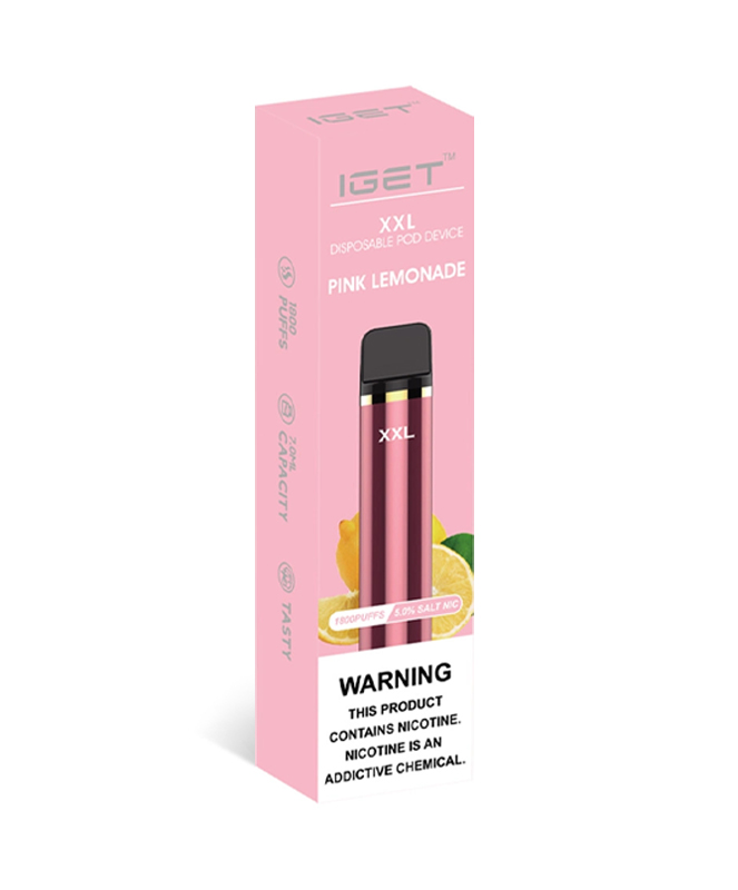 Pink Lemonade 1800 Puffs Disposable IGET XXL