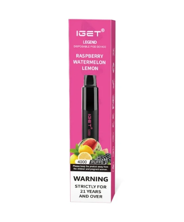 Raspberry Watermelon Lemon 4000 Puffs Disposable Vape - Image 2