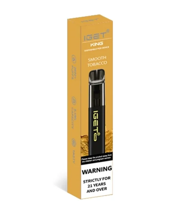 Smooth Tobacco 2600 Puffs Disposable Vape IGET King
