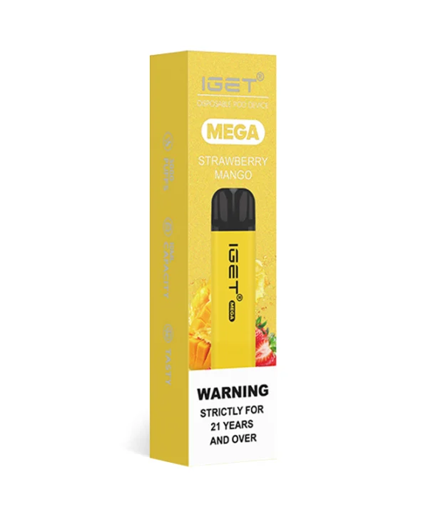 Strawberry Mango 3500 Puffs Disposable Vape IGET Mega