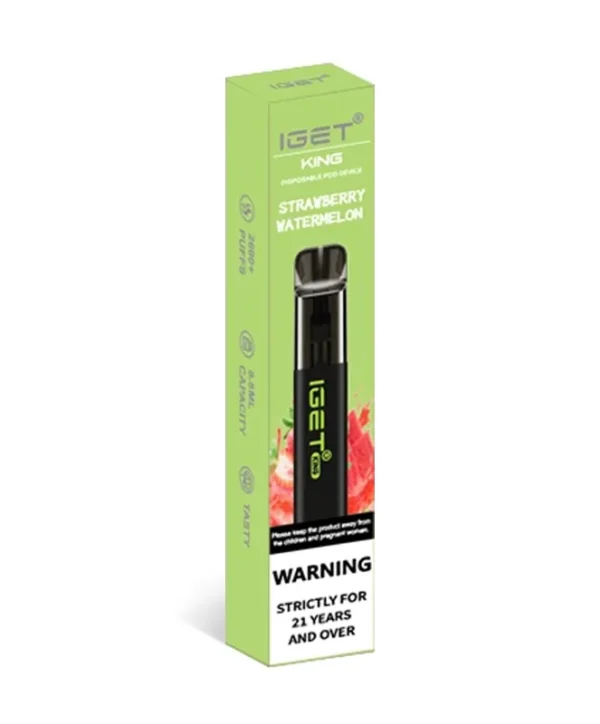 Strawberry Watermelon 2600 Puffs Disposable Vape IGET King - Image 2