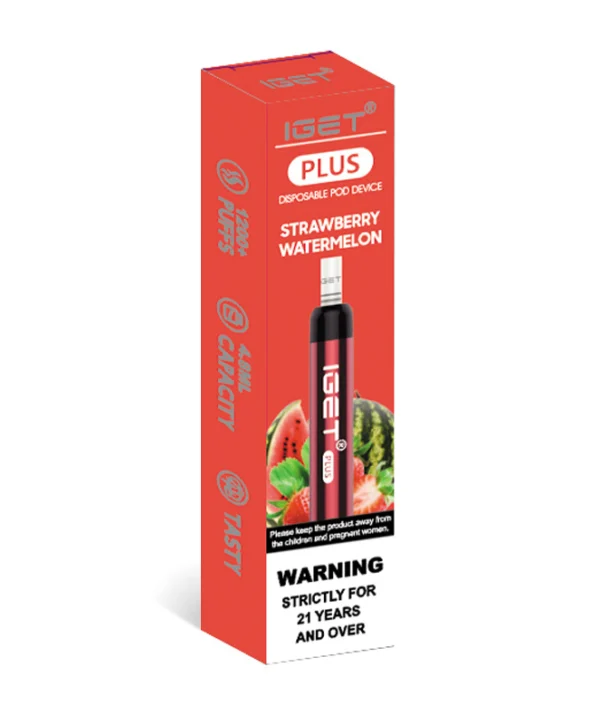 Strawberry Watermelon 1200 Puffs Disposable Vape IGET Plus