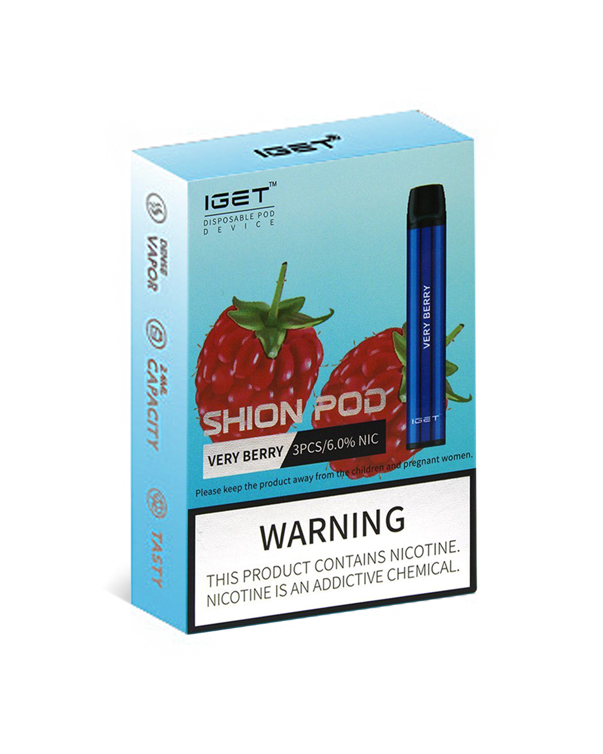Very Berry 600 Puffs Disposable 3 x IGET Shion
